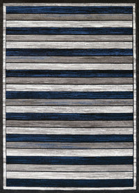 United Weavers Studio Painted Deck Denim Blue (710-00461) Striped Area Rug