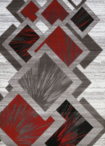 United Weavers Studio Flash Scarlet (710-00631) Geometric Area Rug