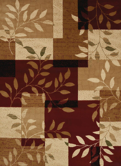 United Weavers Studio Sapphire Burgundy (710-00834) Floral / Country Area Rug