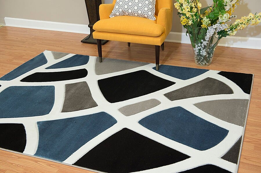 United Weavers Studio Courtyard Denim Blue (710-01561) Geometric Area Rug