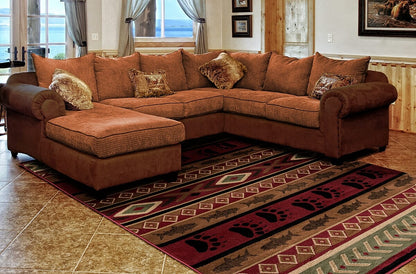 United Weavers Woodside Huntsman Trail Brown (712-30750) Southwestern Area Rug