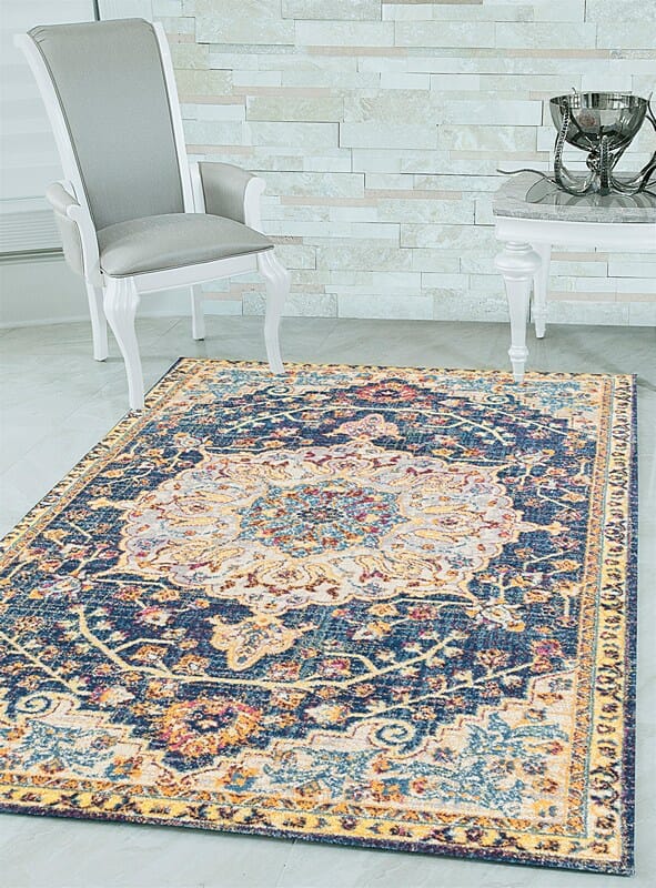 United Weavers Abigail Aviana Blue (713-20160) Vintage / Distressed Area Rug