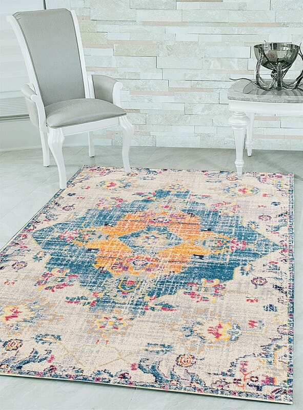 United Weavers Abigail Mireya Blue (713-20460) Vintage / Distressed Area Rug