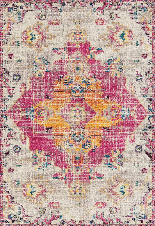 United Weavers Abigail Seraphina Magenta (713-20481) Vintage / Distressed Area Rug