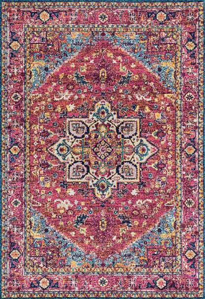 United Weavers Abigail Zuri Magenta (713-20981) Vintage / Distressed Area Rug