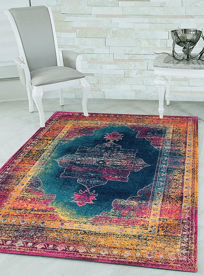 United Weavers Abigail Cosimia Blue (713-21260) Vintage / Distressed Area Rug