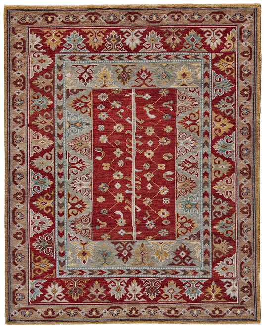 Feizy Piraj 6451F Red/Blue Area Rug