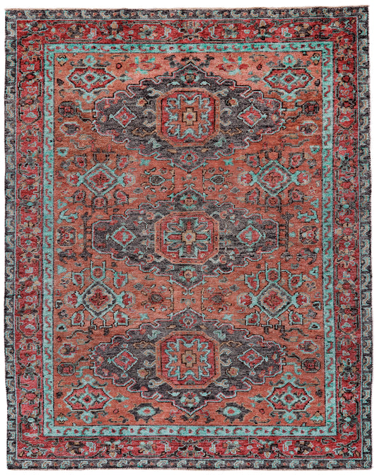 Feizy Piraj 6452F Rust/Blue Area Rug