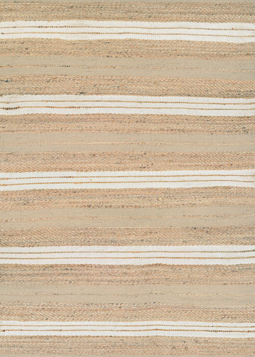 Couristan Natures Elements Ray 7259/0343 Natural / Ivory Striped Area Rug