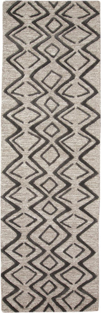 Feizy Enzo 8733F Taupe/Black Area Rug