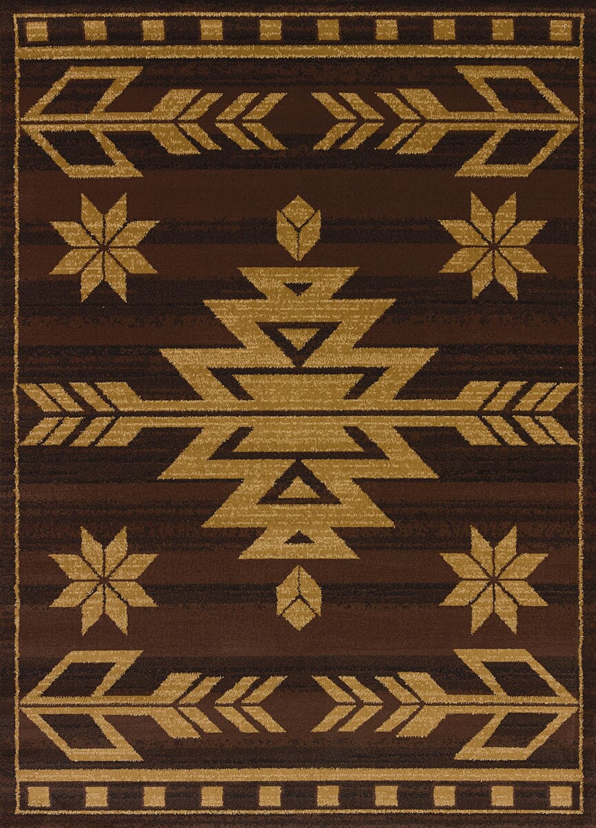 United Weavers Affinity Teton Brown (750-00150) Southwestern Area Rug