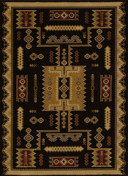 United Weavers Affinity Coltan Black (750-01870) Southwestern Area Rug