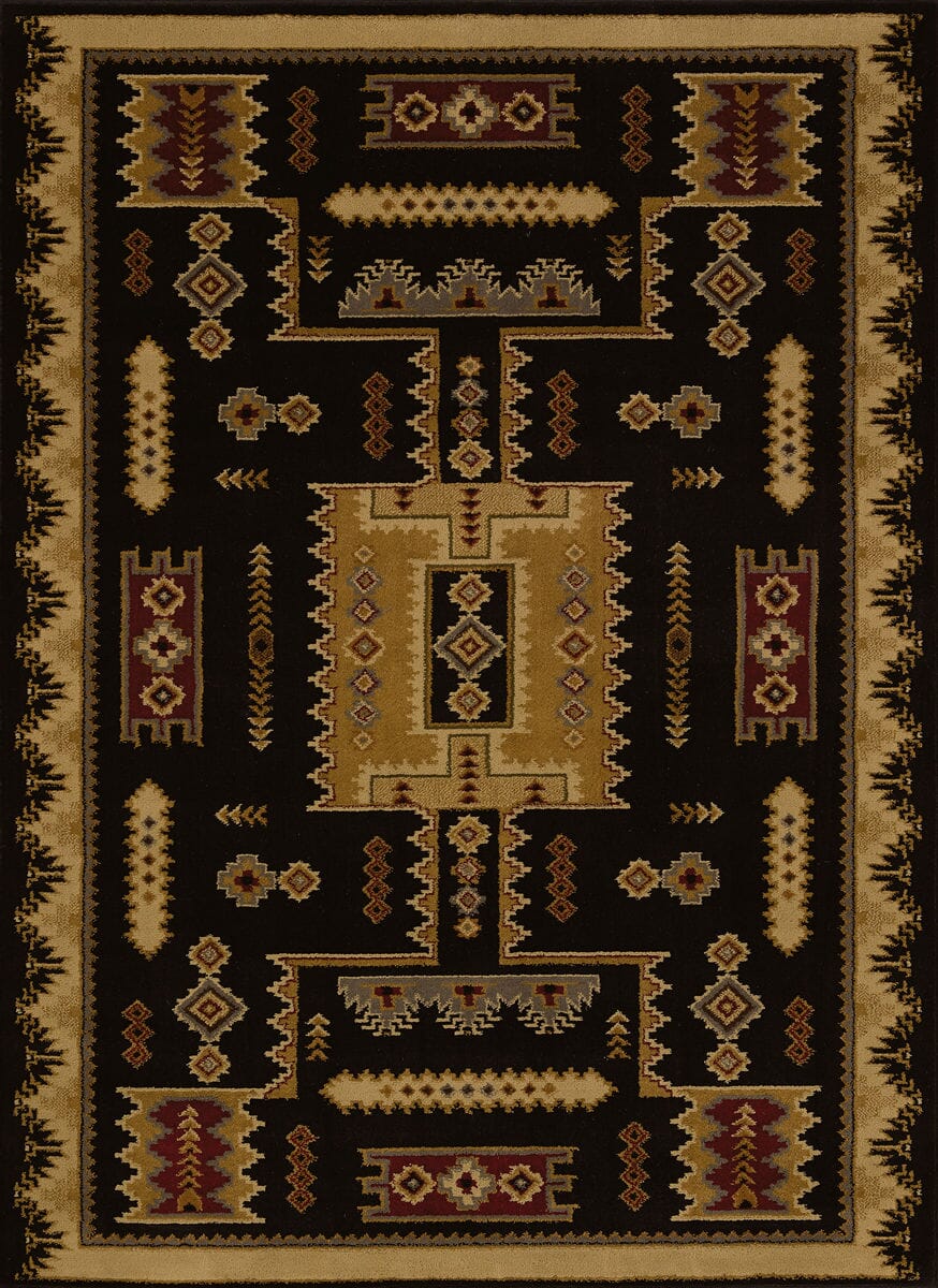 United Weavers Affinity Coltan Black (750-01870) Southwestern Area Rug