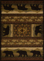 United Weavers Affinity Black Bears Lodge (750-01943) Rugs.