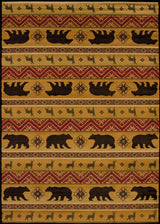 United Weavers Affinity Nordic Bear Spice Multi (750-03353) Rugs.