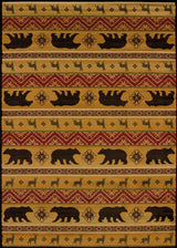 United Weavers Affinity Nordic Bear Spice Multi (750-03353) Rugs.