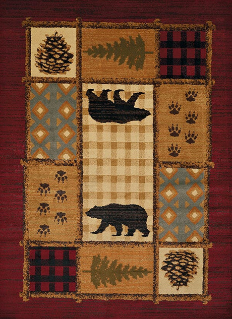 United Weavers Affinity Lodge Mosaic Multi (750-05775) Rugs.