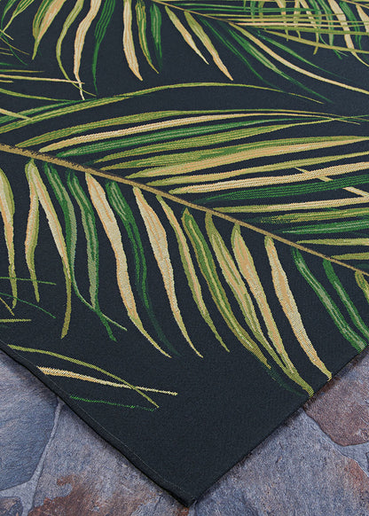Couristan Dolce Bamboo Forest 7508/0010 Cool Onyx Area Rug