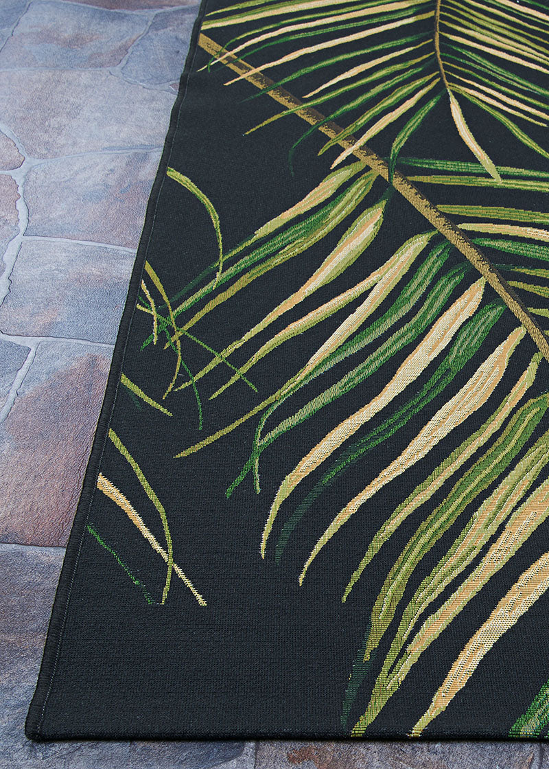 Couristan Dolce Bamboo Forest 7508/0010 Cool Onyx Area Rug