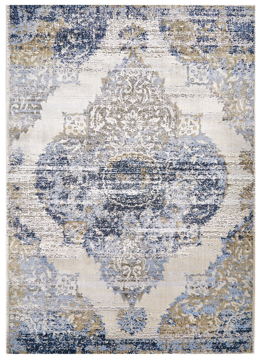 Feizy Marigold 3831F Blue/Gold Area Rug