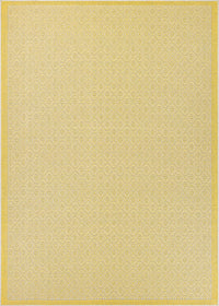 Couristan Monaco Sea Pier 7949/1683 Sand / Lemon Bordered Area Rug