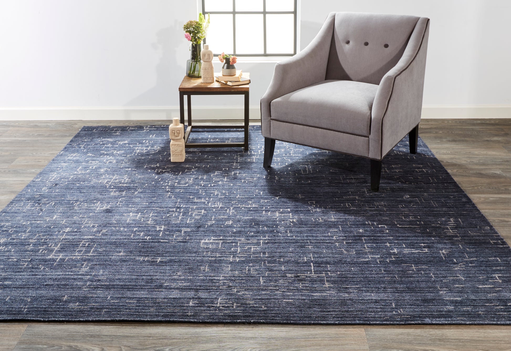 Feizy Lennox 8694F Blue/Ivory Area Rug