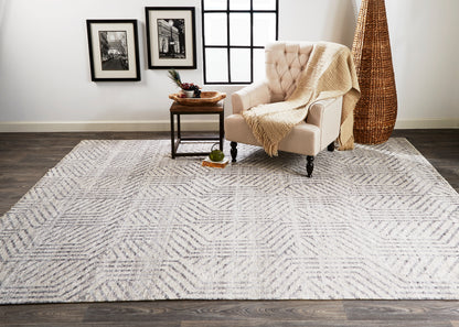 Feizy Vivien 6556F Gray Area Rug