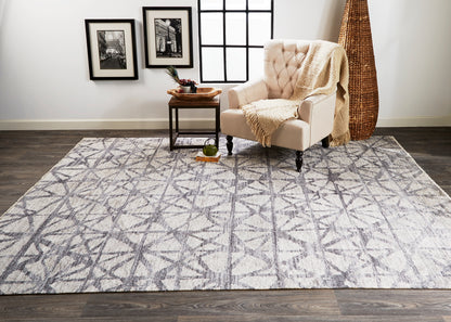 Feizy Vivien 6557F Gray Area Rug