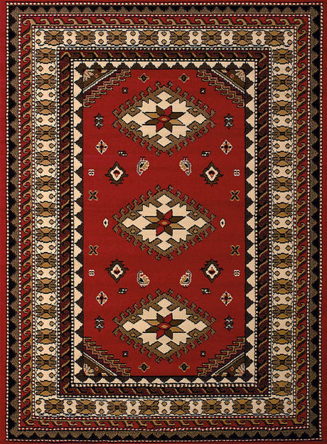 United Weavers Dallas Tres Red (851-10230) Southwestern Area Rug