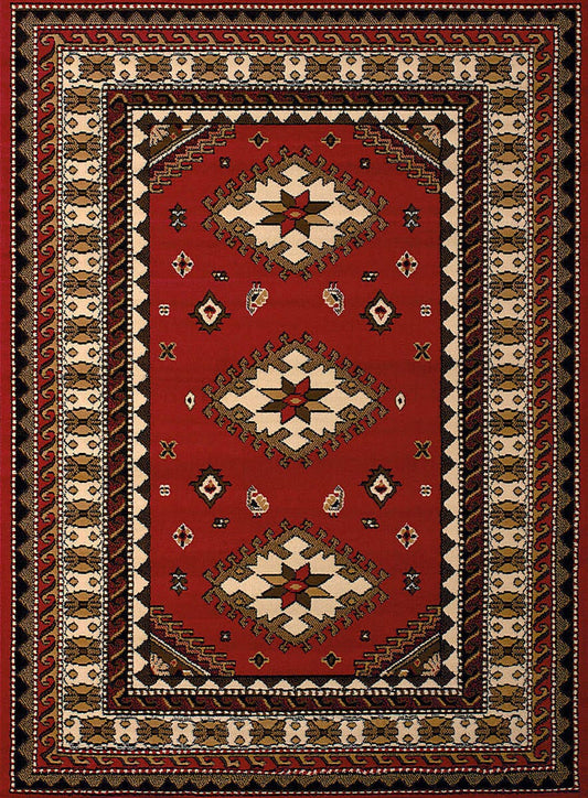 United Weavers Dallas Tres Red (851-10230) Southwestern Area Rug