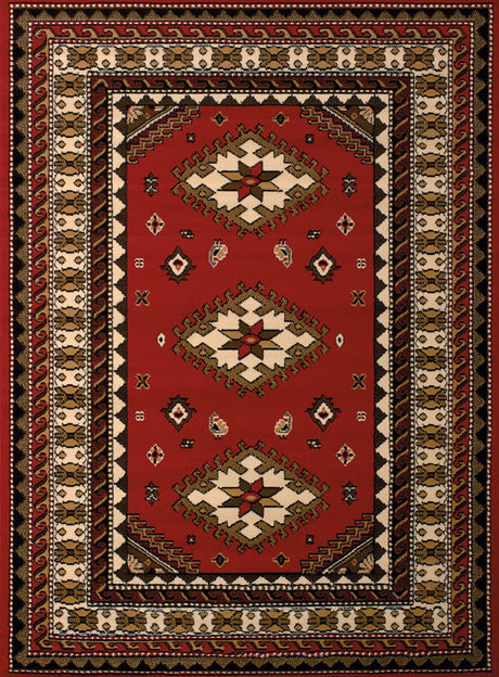 United Weavers Dallas Tres Red (851-10230) Southwestern Area Rug