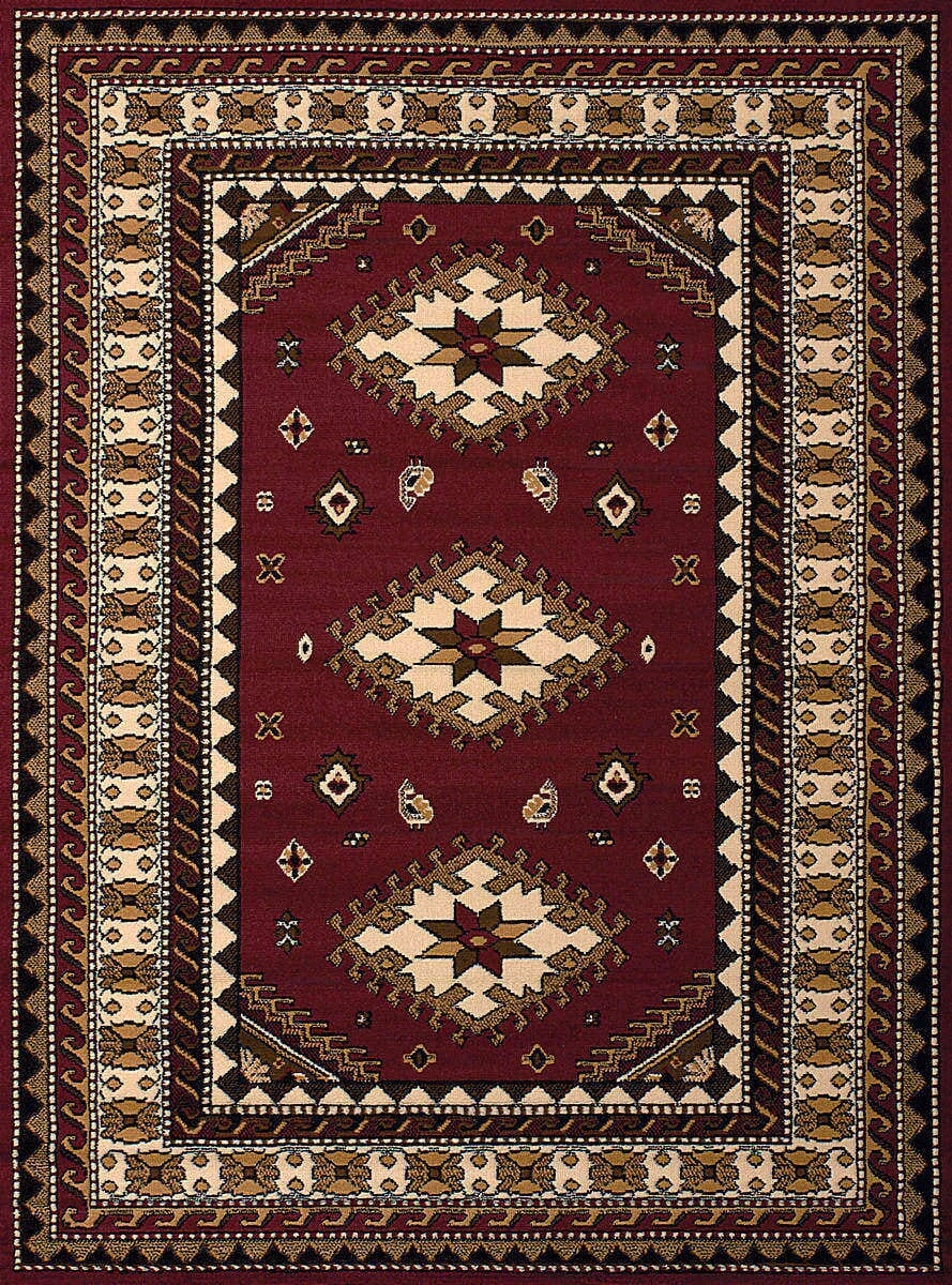 United Weavers Dallas Tres Burgundy (851-10235) Southwestern Area Rug