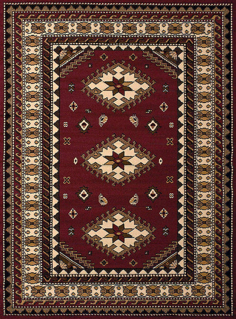 United Weavers Dallas Tres Burgundy (851-10235) Southwestern Area Rug