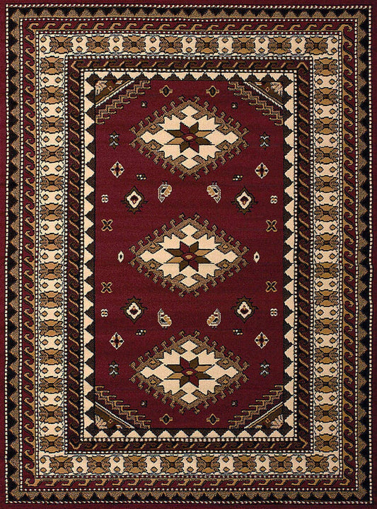 United Weavers Dallas Tres Burgundy (851-10235) Southwestern Area Rug