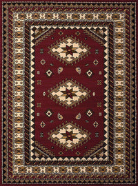 United Weavers Dallas Tres Burgundy (851-10235) Southwestern Area Rug