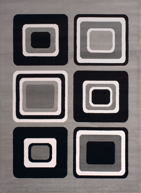 United Weavers Dallas Spaces Silver (851-10371) Geometric Area Rug