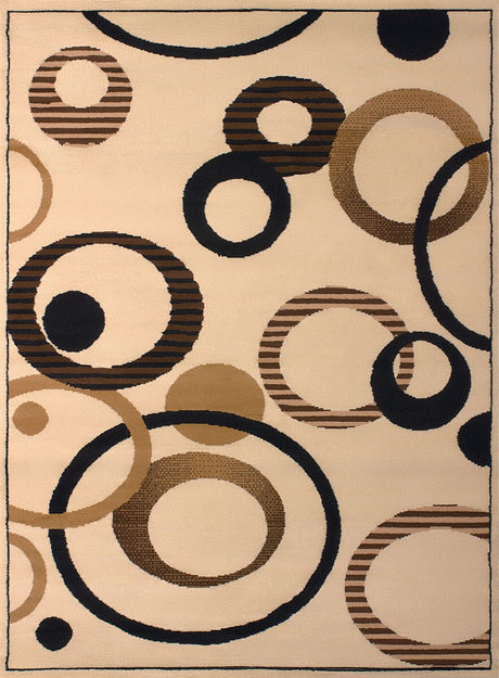 United Weavers Dallas Hip Hop Ivory (851-10415) Geometric Area Rug