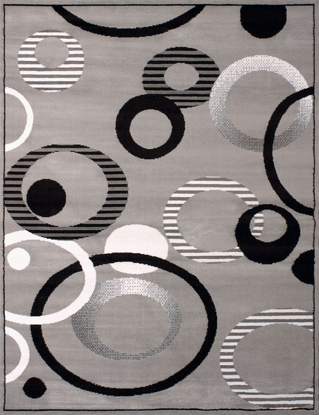 United Weavers Dallas Hip Hop Silver (851-10471) Geometric Area Rug