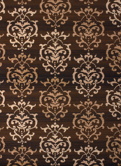 United Weavers Dallas Countess Brown (851-10750) Damask Area Rug