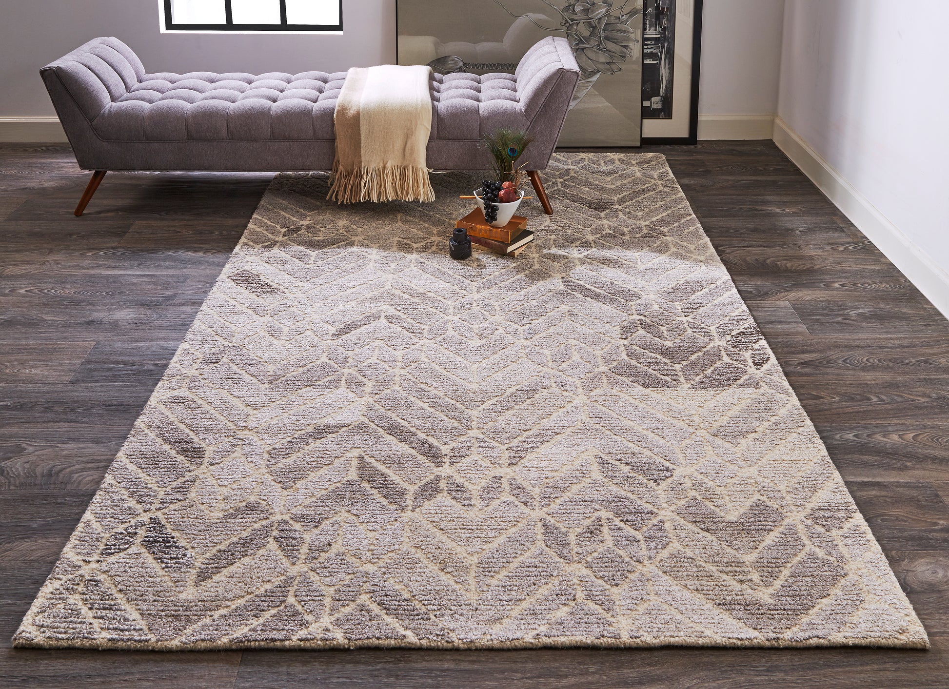 Feizy Asher 8769F Gray Area Rug