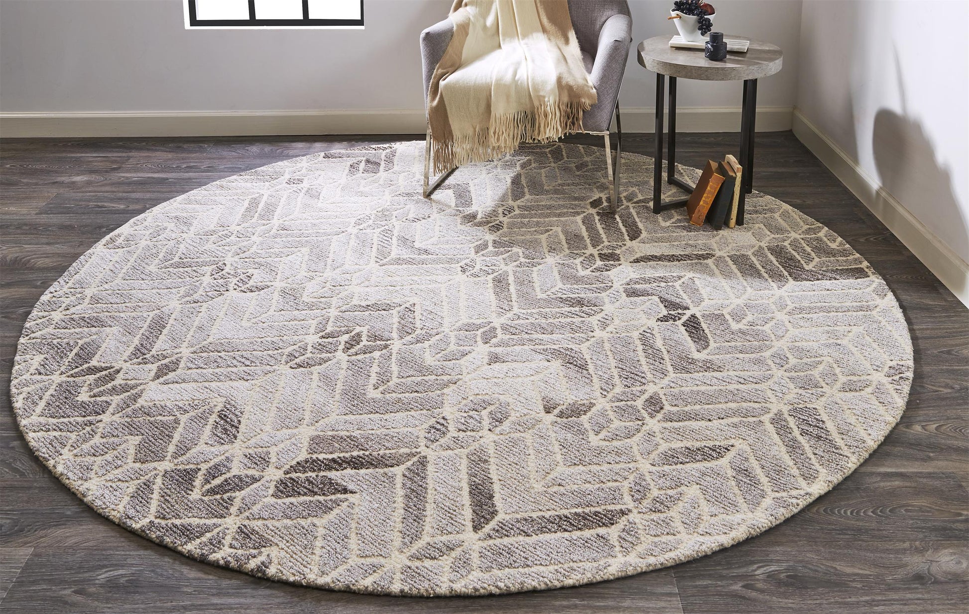 Feizy Asher 8769F Gray Area Rug