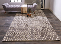 Feizy Asher 8771F Gray/White Area Rug