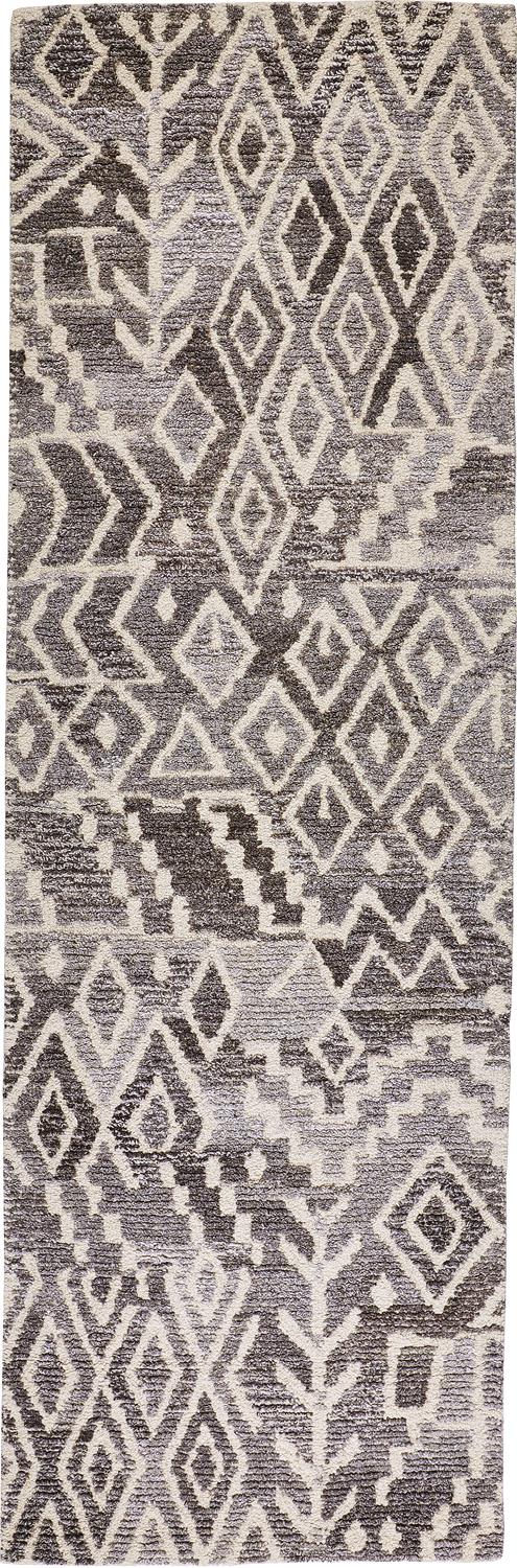 Feizy Asher 8771F Gray/White Area Rug