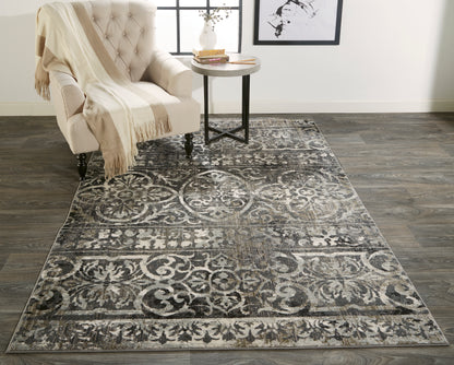 Feizy Kano 3871F Gray/Taupe Area Rug