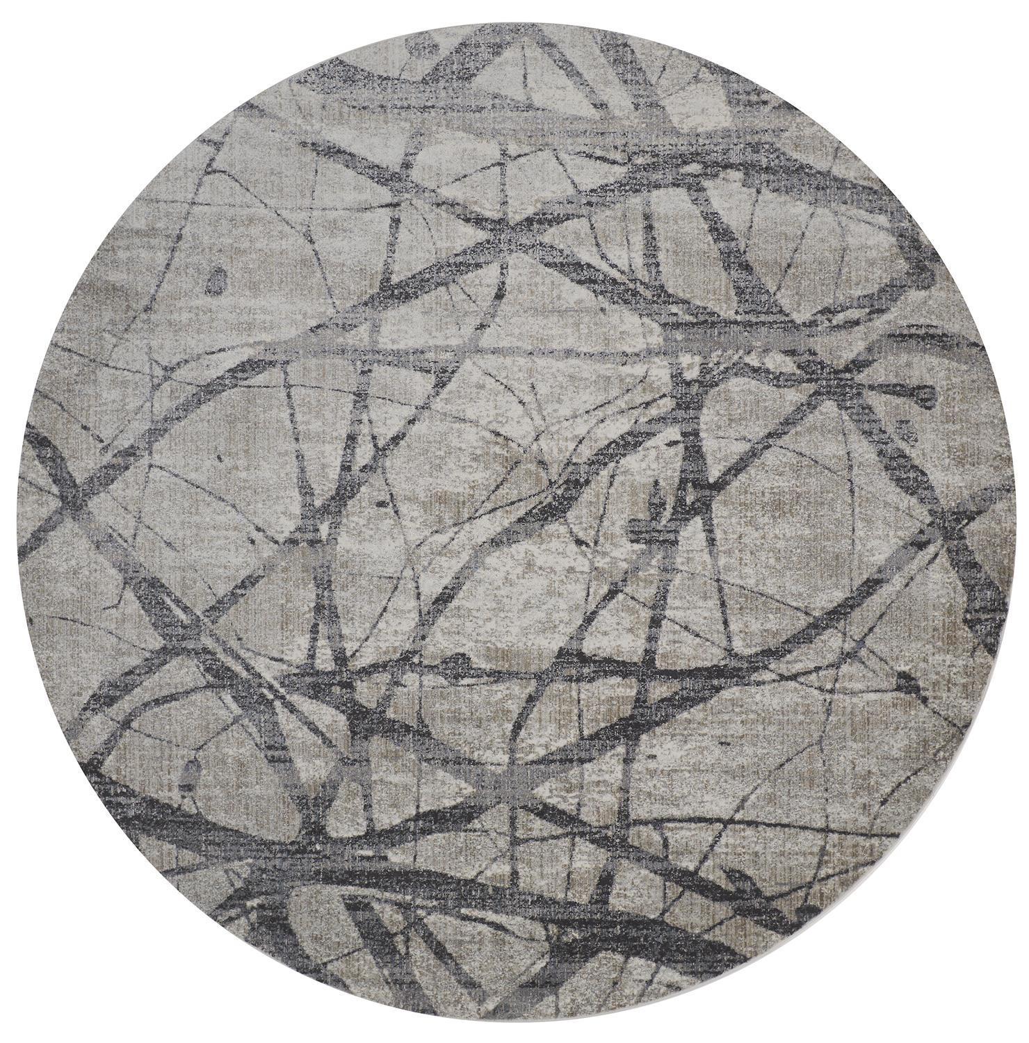 Feizy Kano 3877F Gray Area Rug