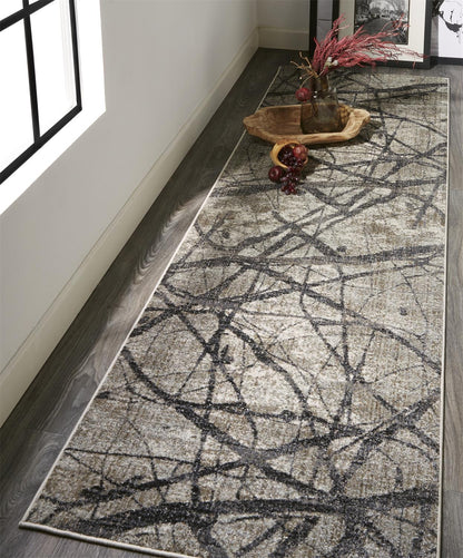 Feizy Kano 3877F Gray Area Rug