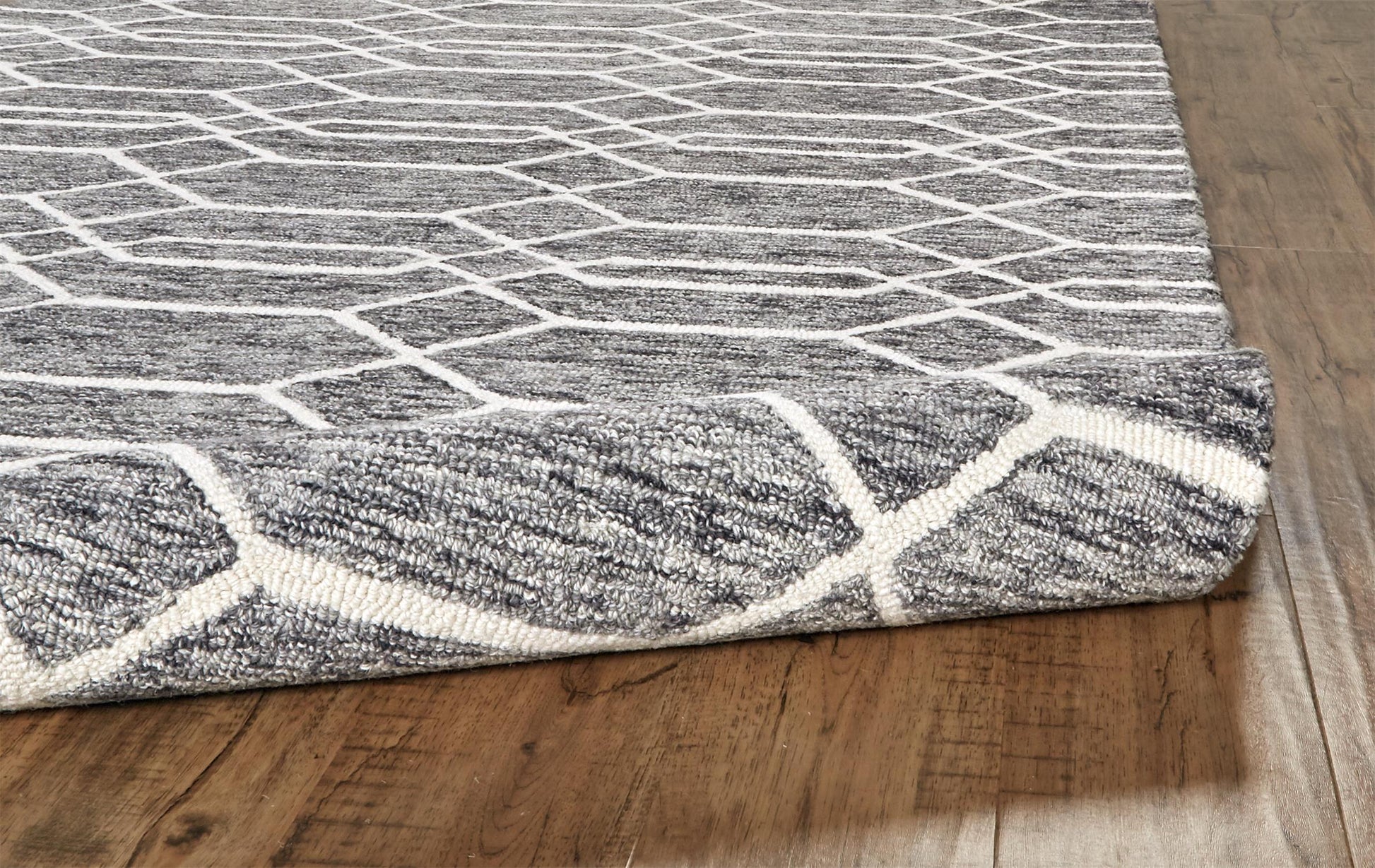 Feizy Belfort 8777F Gray/Ivory Area Rug