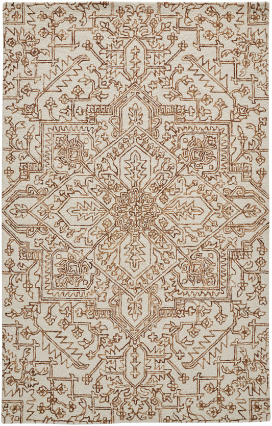 Feizy Belfort 8778F Brown/Ivory Area Rug