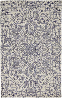 Feizy Belfort 8778F Ivory/Blue Area Rug