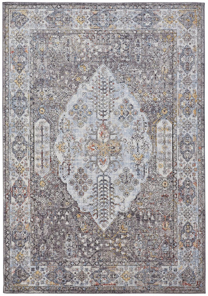 Feizy Armant 3906F Gray/Blue Area Rug